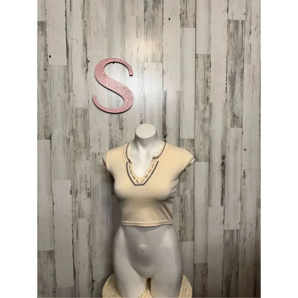 Tan crop top